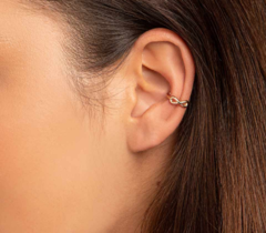Piercing de pressão infinito folheado a ouro 18k 526484 - comprar online
