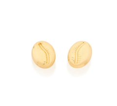 Brinco búzios folheado a ouro 18k 526466