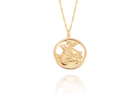 Pingente são jorge folheado a ouro18k Cód. 541256
