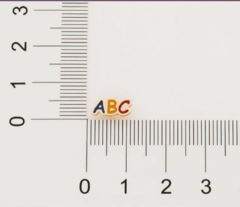 Brinco infantil abc folheado a ouro 18k com aplicação de resina-colorido 526417 - ELLEN CARVAHO DOS SANTOS