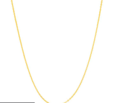Gargantilha folheada a ouro 18k fio cadeado batido com 42 cm 530307