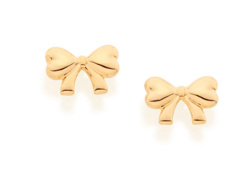 Brinco laço folheado a ouro 18kCód. 526474