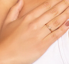 Anel skinny ring vida folheado a ouro 18k Cód. 512859 - comprar online