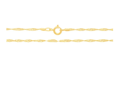 Gargantilha folheada a ouro 18k fio Singapura 40 cm 531097 na internet