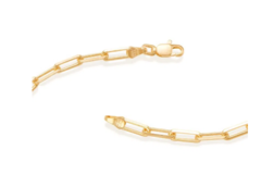 Pulseira fio elos ovais folheada a ouro 18k 551692 na internet