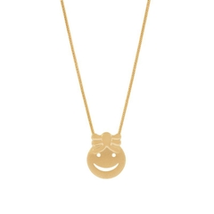 Pingente folheado a ouro 18k menina 540684 na internet