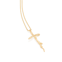 Pingente Rommanel Escrito Família Folheado A Ouro 18k - comprar online