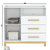 COMODA ALEGRIA 01 PORTA E 03 GAVETAS HENN BRANCO - Vitoria Moveis e Colchoes