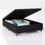 BASE BAÚ UNIVERSAL CASAL SUEDE PRETO 138X188