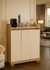 BUFFET 3 PORTAS ALTO ATUALLE CANELATO RUSTICO / NATURA OFF WHITE na internet