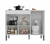 BALCÃO PARA COOKTOP 5 BOCAS MADRI ATUALLE CANELATO RUSTICO / NATURA OFF WHITE - comprar online