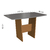 CONJUNTO MESA PEQUIN 1,37 COM 6 CADEIRAS INDEKES FREIJO / OFF WHITE TECIDO CACAU na internet