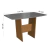 CONJUNTO MESA PEQUIN 1,37 COM 6 CADEIRAS INDEKES FREIJO / OFF WHITE TECIDO CACAU na internet