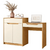 PENTEADEIRA ESCRIVANINHA TREND ALBATROZ CARVALHO GRIFE / OFF WHITE - comprar online