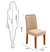 CONJUNTO MESA CELESTE TAMPO CHANFRADO CURVO COM VIDRO 1600X900X30 FREIJO OFF WHITE COM 6 CADEIRAS ZOE DJ FREIJO TECIDO VELUDO CREME - comprar online