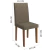 CONJUNTO MESA PEQUIN 1,37 COM 6 CADEIRAS INDEKES FREIJO / OFF WHITE TECIDO CACAU - loja online