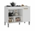 BALCÃO PARA COOKTOP 5 BOCAS MADRI ATUALLE BRANCO BRILHO
