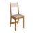 CONJUNTO MESA TALITA COM 4 CADEIRAS INDEKES FREIJO / OFF WHITE TECIDO LINHO - comprar online