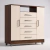 COMODA ISABELE QUARTA DIVISÃO 5 GAVETAS E 2 PORTAS CHOCOLATE OFF WHITE (F.L) - Vitoria Moveis e Colchoes
