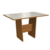 CONJUNTO MESA JOINVILLE COM VIDRO 1,37 COM 6 CADEIRAS INDEKES FREIJO / OFF WHITE TECIDO CACAU COD 1240 - comprar online