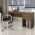 MESA OFFICE COM 2 GAVETAS NOTAVEL NOGAL TREND - comprar online