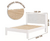 CAMA CASAL 1.40 ROMA REFORÇADA FENIX BRANCO LISO - comprar online