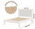 CAMA CASAL 1.40 ROMA REFORÇADA FENIX BRANCO LISO - comprar online