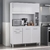 KIT DE COZINHA POPULAR CEARA 5 PORTAS 1 GAVETA ATUALLE BRANCO BRILHO