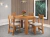MESA SALA PERLA (PALACE) VIERO COM 4 CADEIRAS BRISA MEL TECIDO LINHO BRONZE
