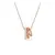 Colgante Swarovski Hyperbola Tallas mixtas Blanco Recubrimiento con Baño Tono oro rosa