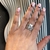 Anillo Plata con cubics