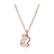 Colgante Swarovski Iconic Swan Pequeño Blanco con Baño de oro rosé en internet