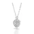 Conjunto Swarovski Hyperbola Corazón Blanco Baño en rodio en internet