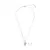 Conjunto Swarovski Hyperbola Corazón Blanco Baño en rodio - tienda online