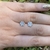 Aros mini huellitas en Plata 925 con cubics