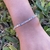 Pulsera con mini cubitos y bolitas en Plata 925