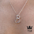 Conjunto corazones entrelazados en Plata 925 con cubics