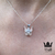 Conjunto frenchie en Plata 925 con cubics y esmalte rosa