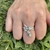 Anillo snake en Plata 925 con cubics verdes - comprar online