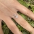 Anillo ajustable corazon en Plata 925 con cubics - comprar online