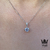 Collar punto de luz en Plata 925 con cubics
