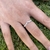 Anillo en v en Plata 925 con cubics