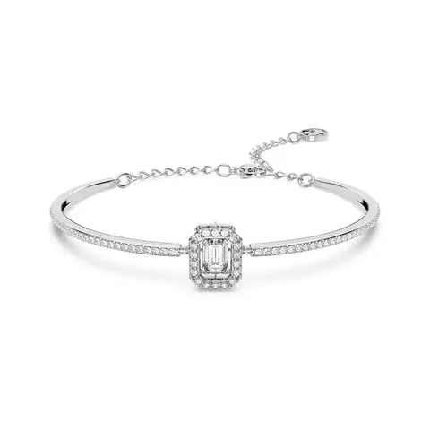 Brazalete Swarovski Millenia Talla octogonal Blanco con Baño de rodio