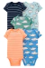 Kit Body com 5 pçs Coloridas Animais Carter's