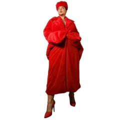 Casaco Pêlo Sintético Vermelho - comprar online