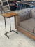 MESA AUXILIAR CON ESTRUCTURA DE HIERRO Y BASE DE MADERA XL en internet