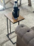 MESA AUXILIAR CON ESTRUCTURA DE HIERRO Y BASE DE MADERA XL - tienda online