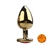 Imagem do Plug anal dourado em forma de coração M