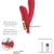 Vibrador ponto G com estimulador clitoriano - loja online