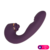 Vibrador estimulador 3 em 1 com formato de glande